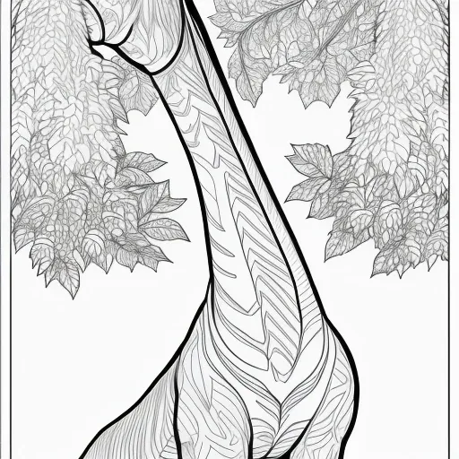 Long-Neck Dino colouring page
