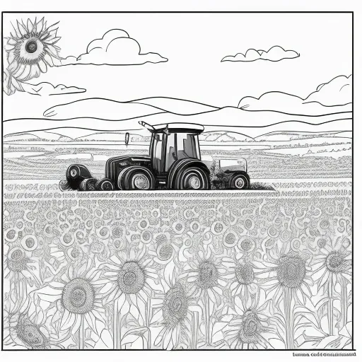 Harvest Time colouring page