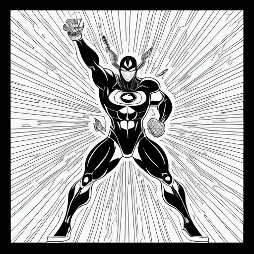 Fire Hero colouring page