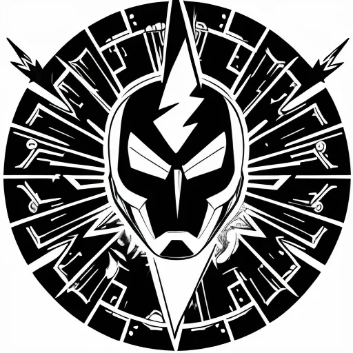 Lightning Hero colouring page