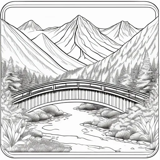 River Valley colouring page