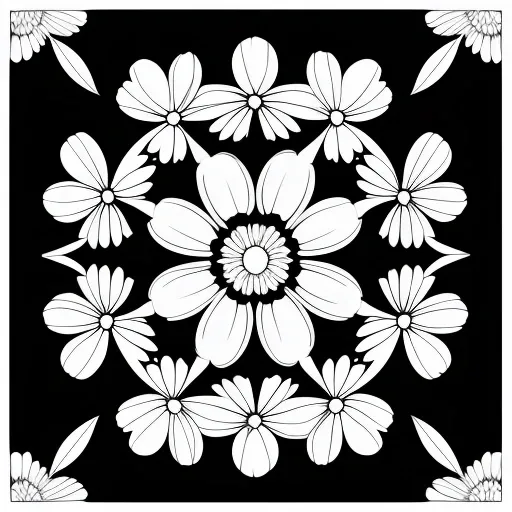 Daisy Flower colouring page