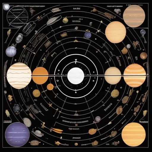 Solar System Map colouring page