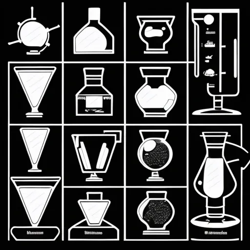 Science Lab Tools colouring page
