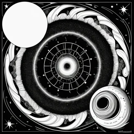 Deep Space colouring page