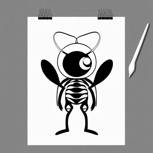 Little Alien colouring page