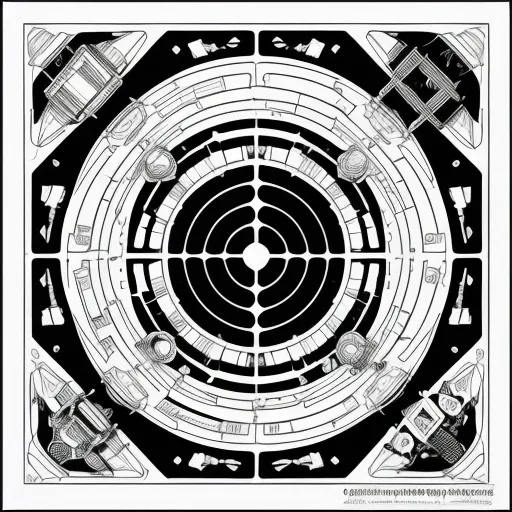 Space Station colouring page